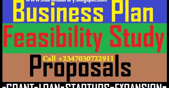 Sample business plan feasibility study